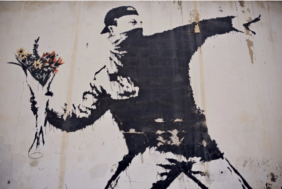 Banksy - Flower Thrower